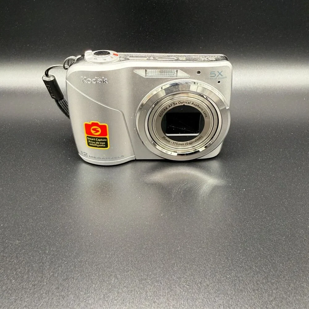 Kodak EasyShare C190 12.0MP Digital Camera - Silver Y2K Digicam- untested